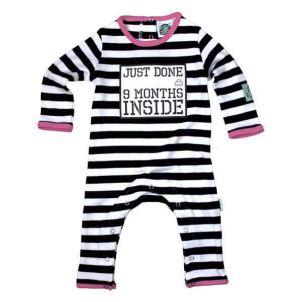 ‘Just Done 9 Months Inside’ Babygrow - Image 2
