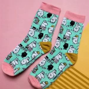 Moomin Print Socks - ‘Moomin Family’ Size UK 4-7. Gift Boxed