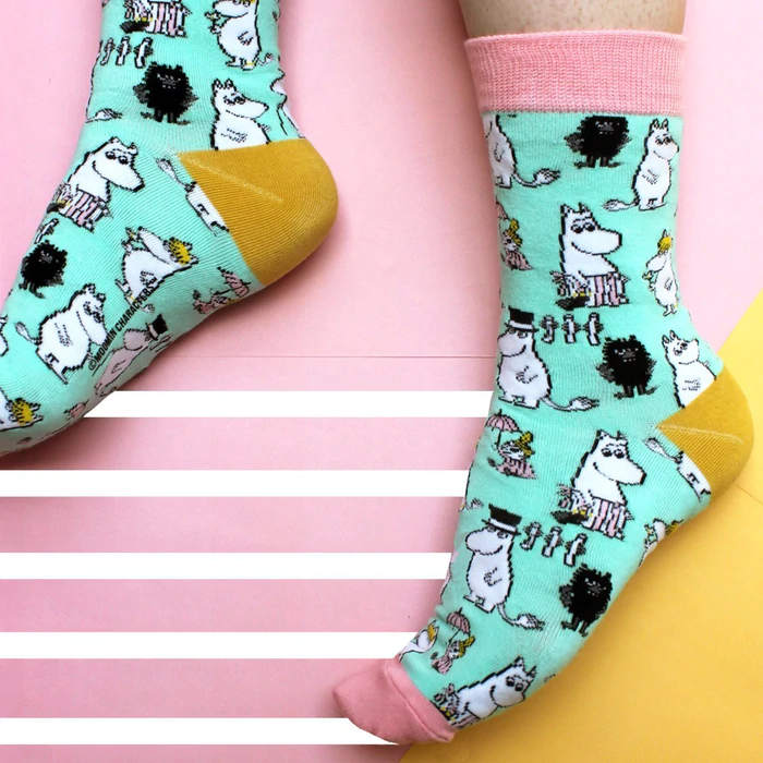 Moomin Print Socks - ‘Moomin Family’ Size UK 4-7. Gift Boxed - Image 3
