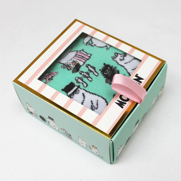 Moomin Print Socks - ‘Moomin Family’ Size UK 4-7. Gift Boxed - Image 2