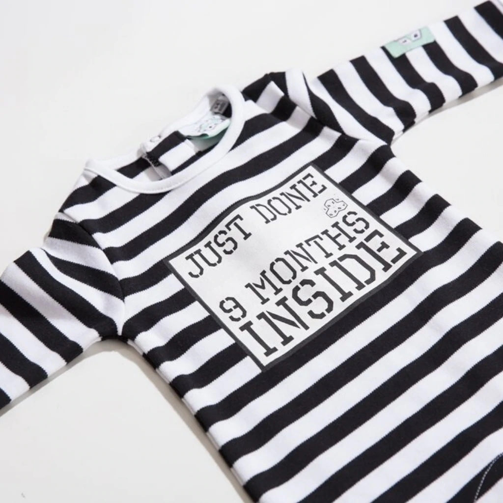 ‘Just Done 9 Months Inside’ Babygrow - Image 3