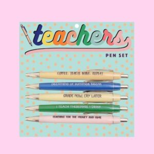 Teacher’s Funny Pen Set - 5 pens
