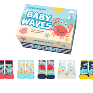 Baby Waves Giftbox - 5 Pairs of Cucamelon Baby Socks