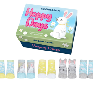Hoppy Days Gift Box - 5 Pairs of Cucamelon Baby Socks