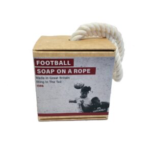 Football Shaped Soap on a Rope by Sting in the Tail