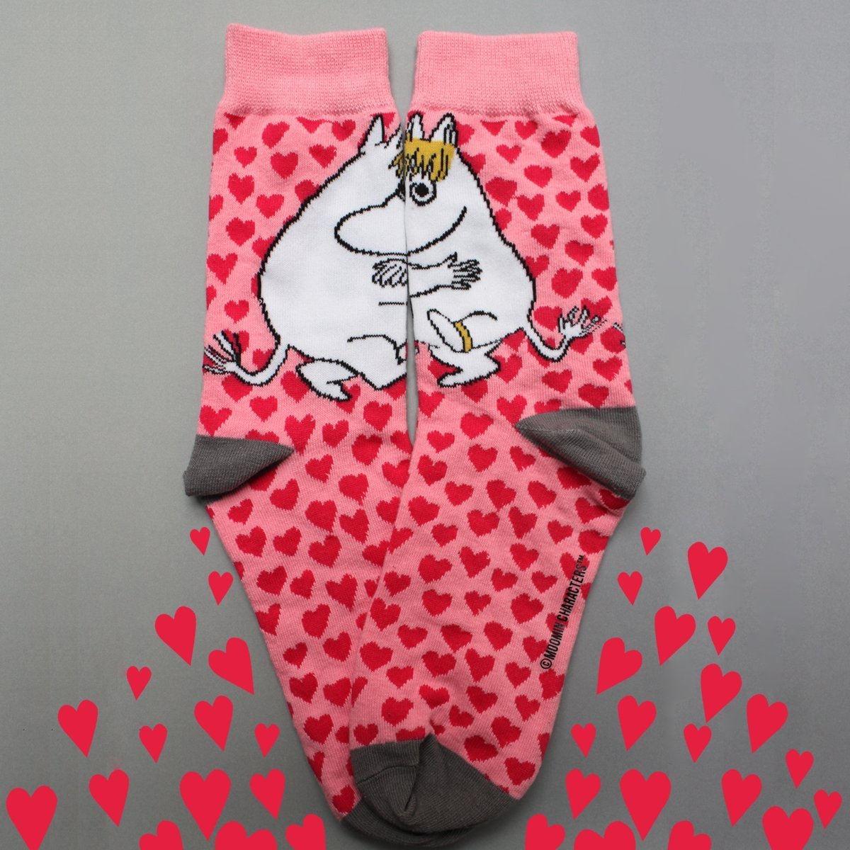 Moomin Heart Print Socks - Image 4