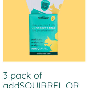 AddSQUIRREL - stickers for cards to send personalised messages