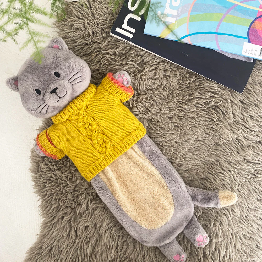 Hot Water Bottle Cat In Jumper - Image 4